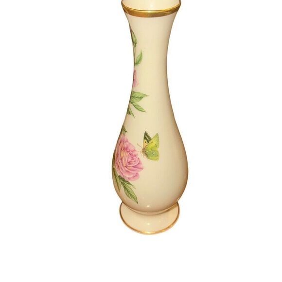 Lenox Limited Edition Mothers Day 1986 Rose Carnation Flower Design Bud Vase - Picture 2 of 4